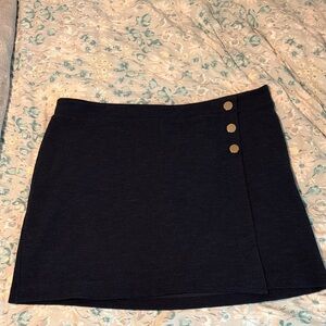 LOFT Navy Blue Boucle Skirt Plus Size 20